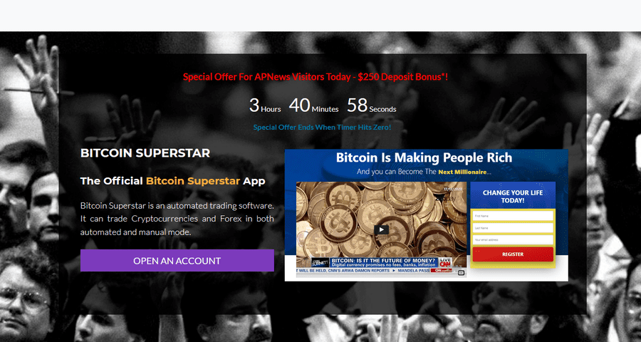 Opiniones y reseñas acerca de Bitcoin Superstar: ¿una estafa o un producto sensacional? Registro e inicio de sesión explicado en el foro.